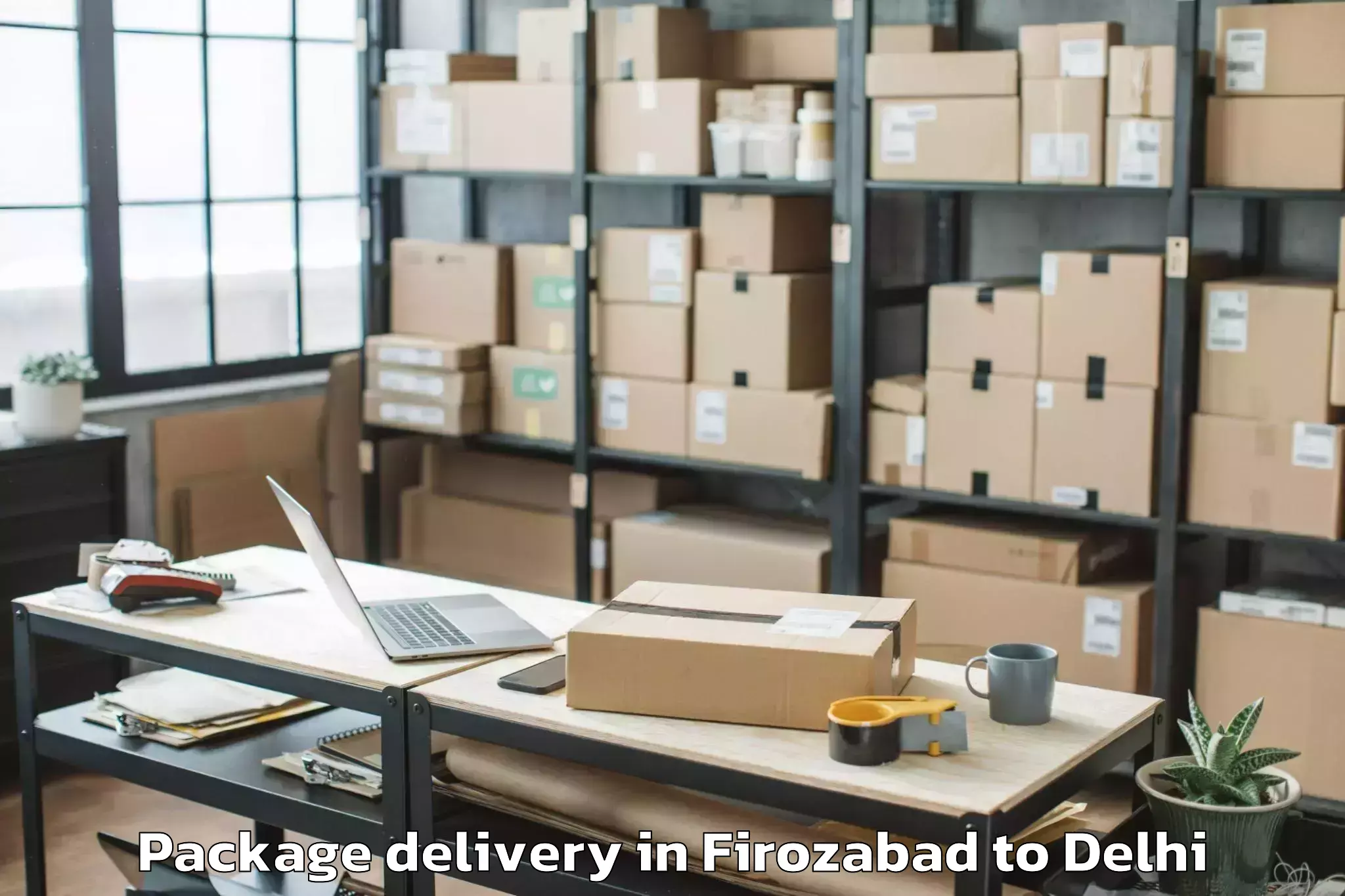 Book Firozabad to Shahdara Package Delivery Online